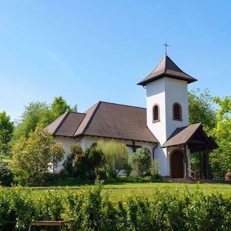 Blick auf unsere Friedenskapelle